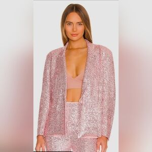 Pink Sequin Blazer